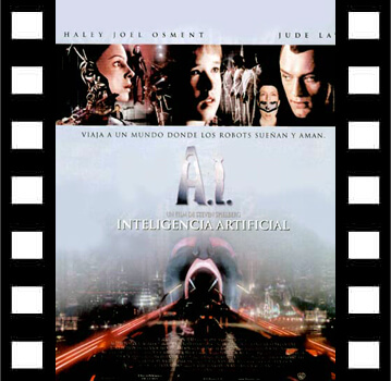 Cartel de 'Inteligencia Artificial', de Steven Spielberg.