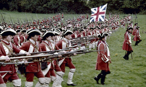 La marcha de los granaderos britÃ¡nicos retumba durante la primera escaramuza en la que participa Redmond Barry