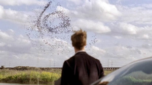 Rust Cohle tiene visiones sinestésicas, como esa bandada de pájaros que forma una espiral.