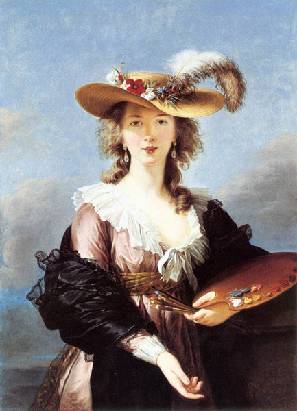 Autorretrato de Marie-Louise-Élisabeth Vigée-Lebrun del 'Sombrero de paja'.